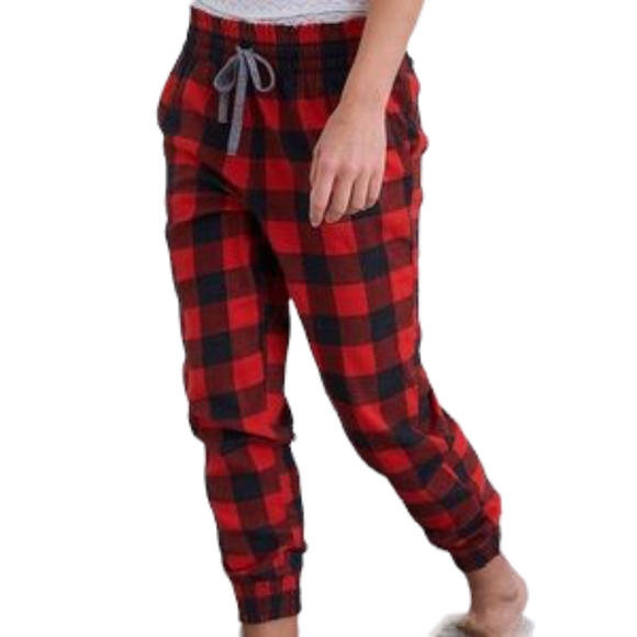 aerie | Intimates u0026 Sleepwear | Aerie Pajamas From American Eagle Red And  Black Plaid Gray Drawstring Waist S | Poshmark